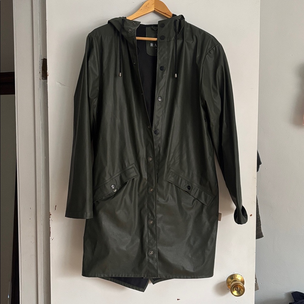 RAINS | Waterproof Long Rain Jacket XXS/XS